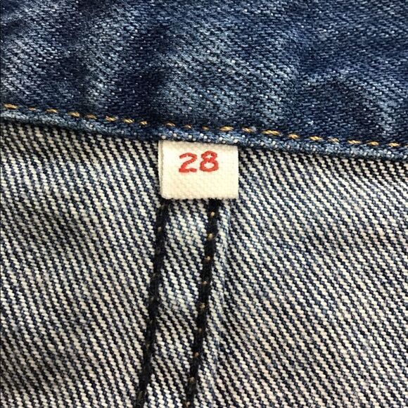 Levi’s Denim Mini Skirt Blue Front Zip Denim Mini Skirt Size 28 - Picture 8 of 10